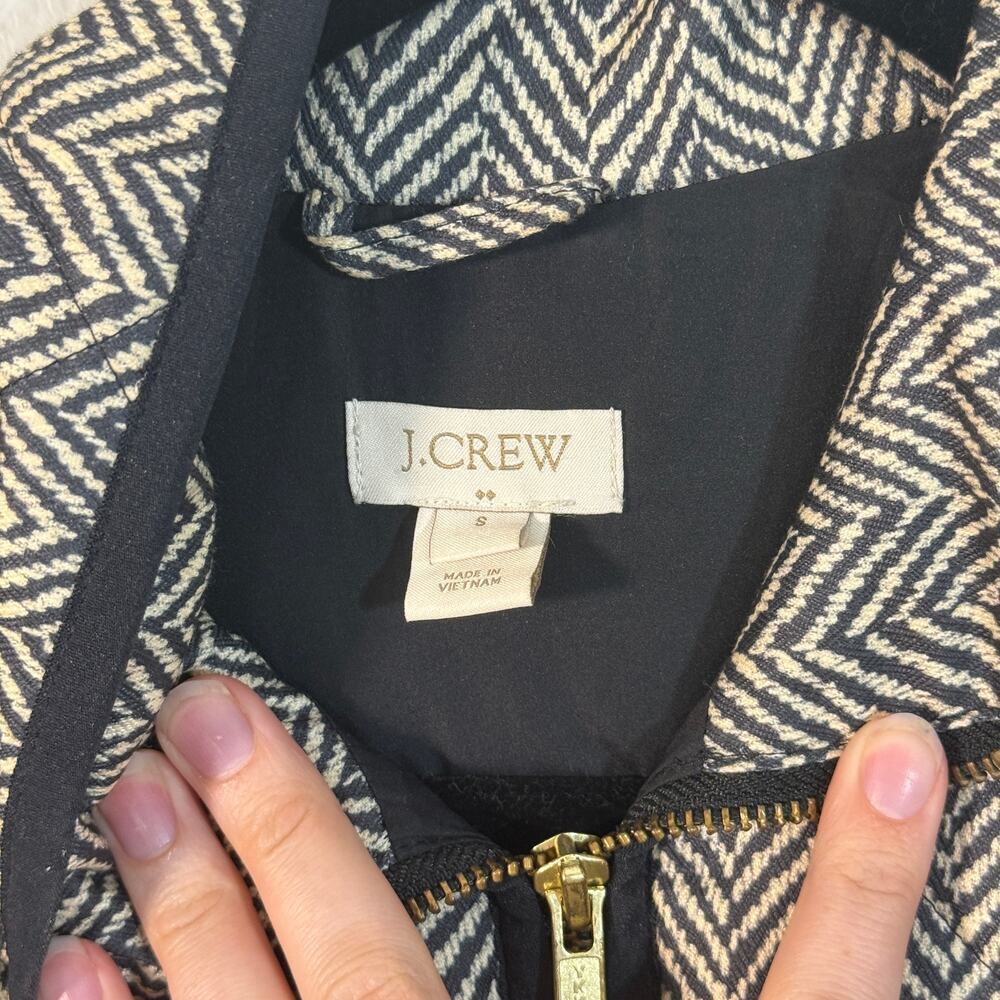 J.Crew Herringbone Quilted Puffer Vest Zip-Up Size Small - Picture 3 of 6